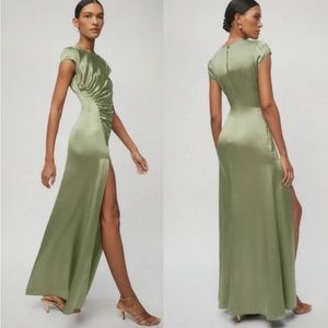 Reformation Birch Dress in Artichoke